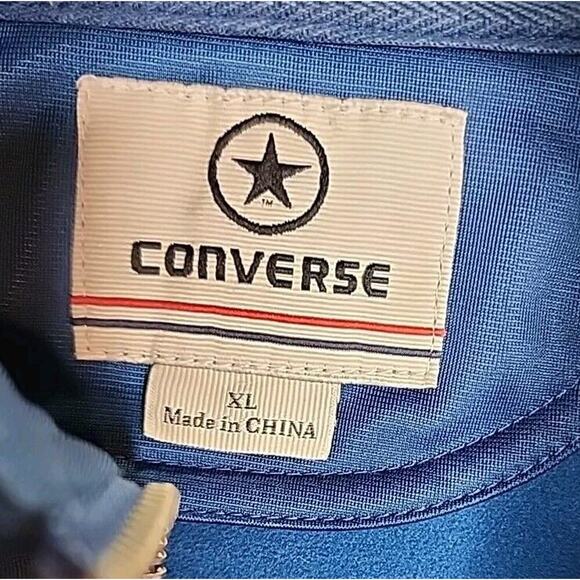 Vintage Converse All-Star Track Jacket Stripe Navy Men’s XL, Excellent Condition - Picture 4 of 5